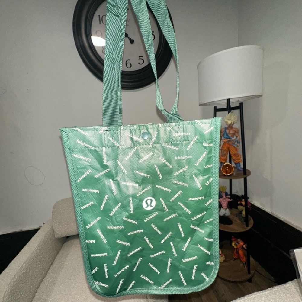 lululemon athletica Mint Green Logo Tote